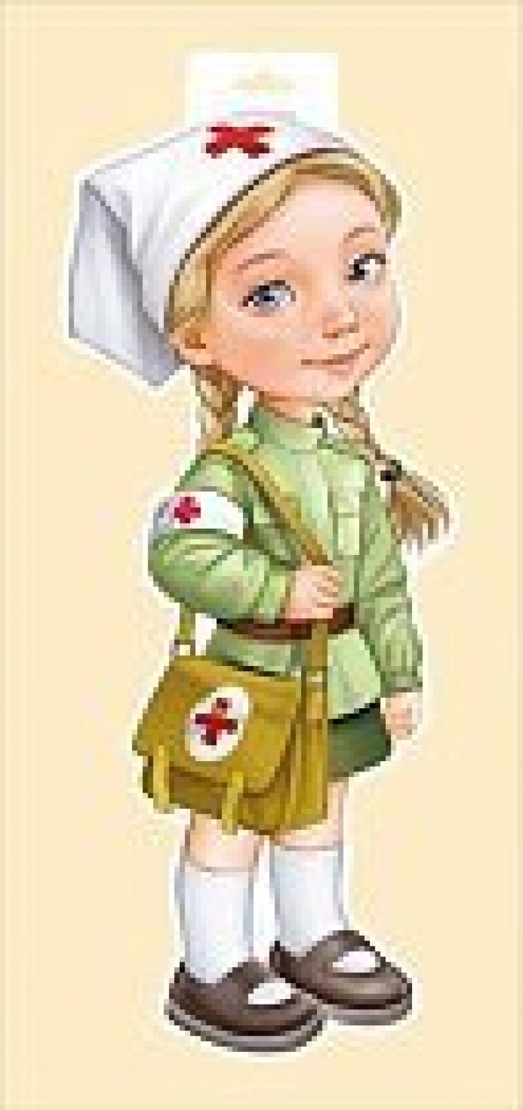 Санитарка в платке (плакат А3)