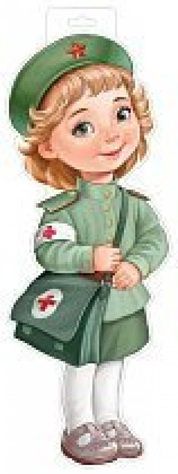 Санитарка в берете(плакат А3)