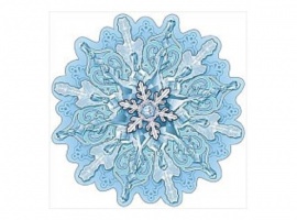 Снежинка для украшения учебного кабинета зимой.
