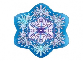 Снежинка для украшения учебного кабинета зимой.
