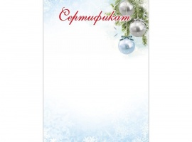 Сертификаты на зимнюю и новогоднюю тематику.
Изготовлены из матовой белой бумаги плотностью 160гр...