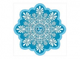 Снежинка для украшения учебного кабинета зимой.
