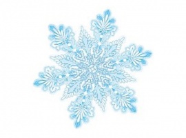 Снежинка для украшения учебного кабинета зимой.
