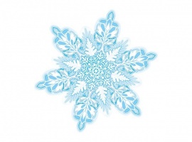 Снежинка для украшения учебного кабинета зимой.
