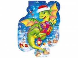 Плакат А3 вырубной для украшения учебного кабинета к Новому Году.
