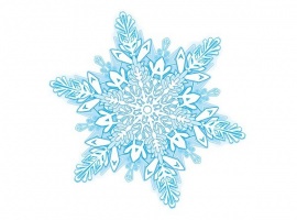 Снежинка для украшения учебного кабинета зимой.
