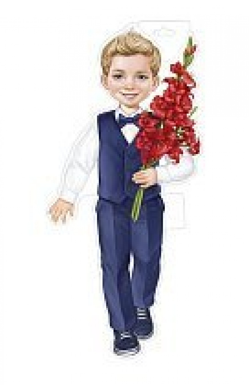 Мальчик в жилетке (Плакат А3)