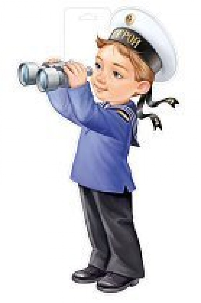 Моряк с биноклем (плакат а3)