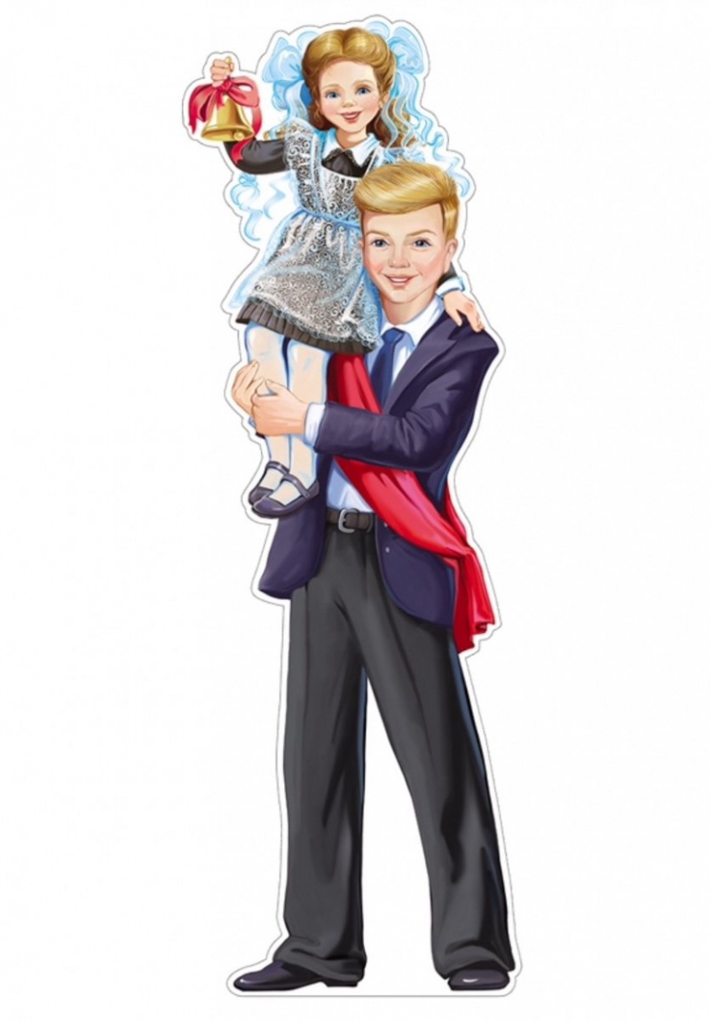 Девочка на плече выпускника (Плакат А3)