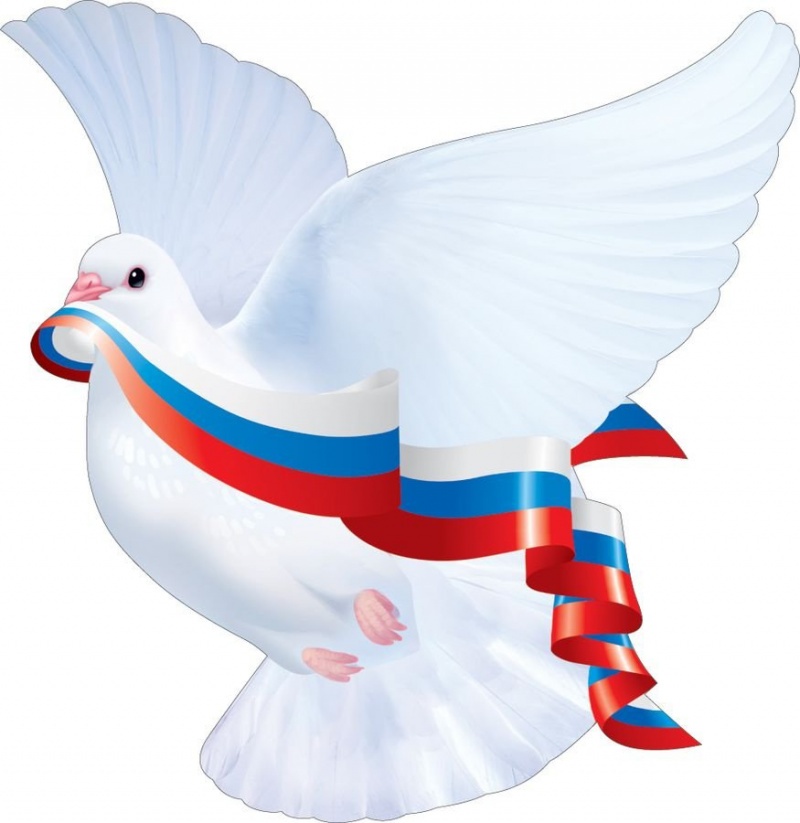 Украшение на скотче Голубь РФ