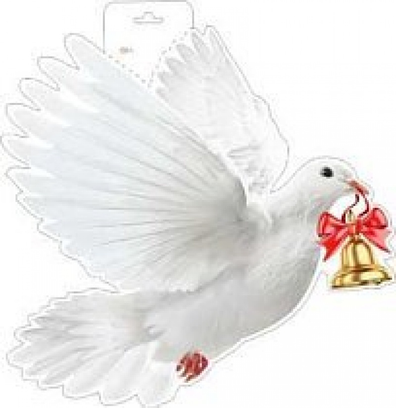Плакат А3 Голубь с колокольчиком